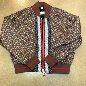 Burberry monogram bomber jacket size 2